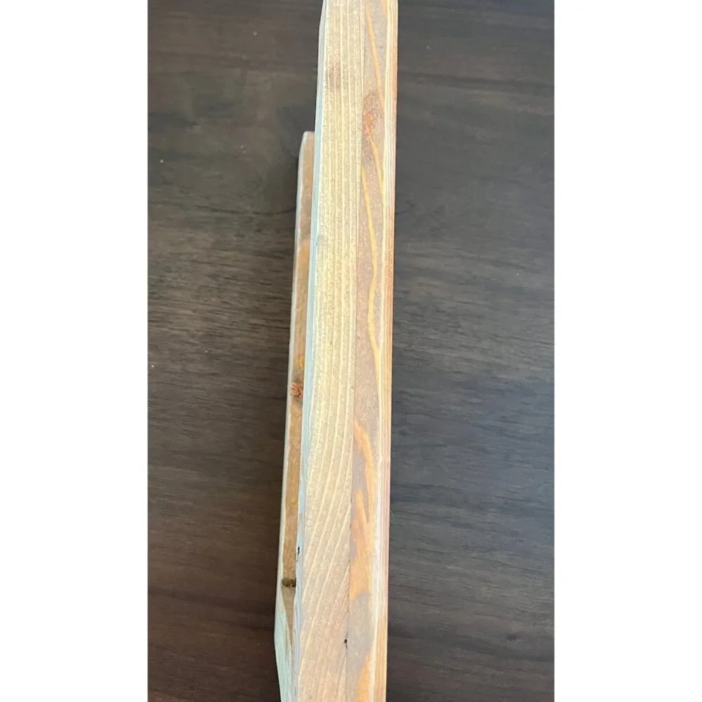Wood Wall Pocket, Wood Hanging Vase for Greenery or dried flowers, Pocket Vase